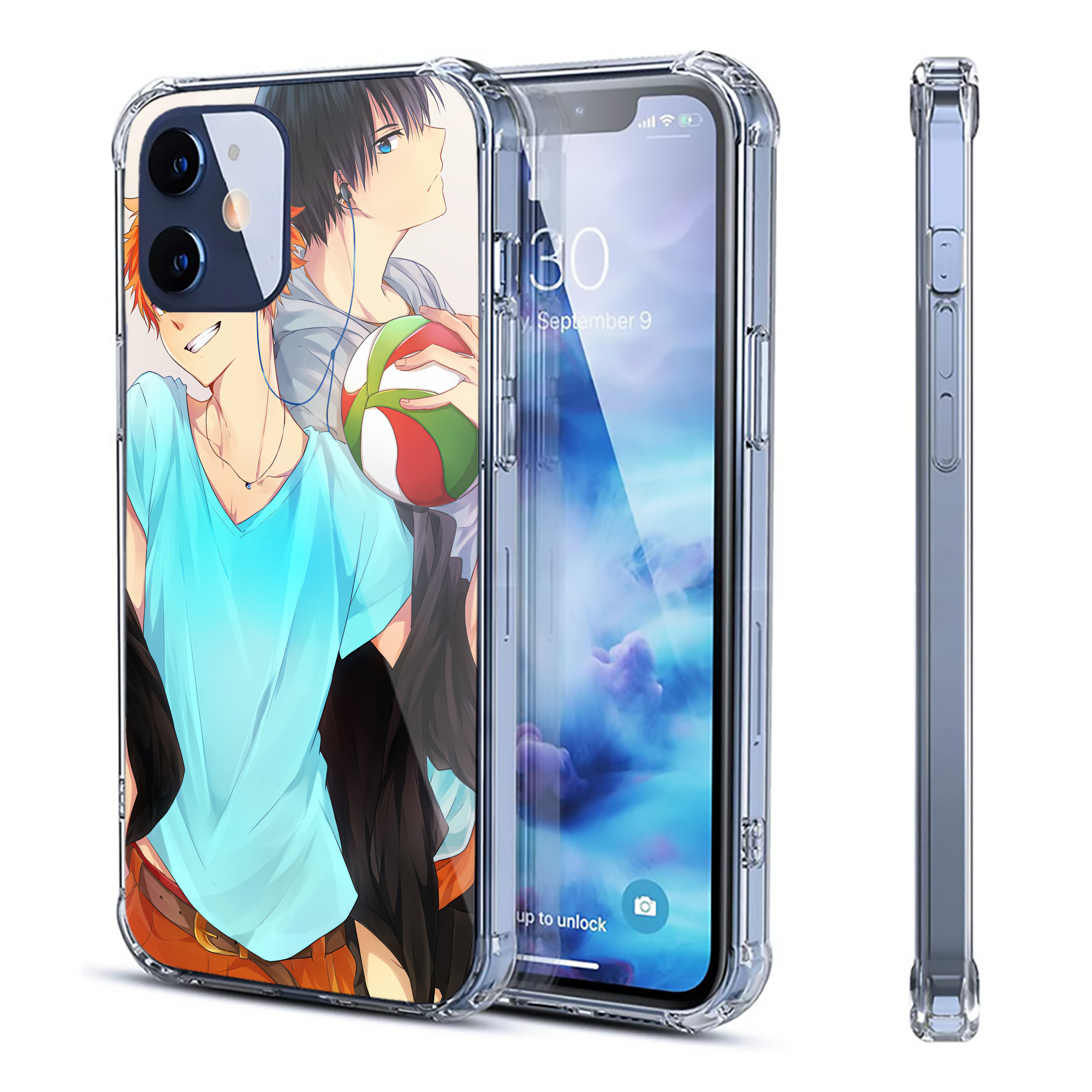 （画像用） ハイキュー!! Haikyu!! 【iPhone 12シリーズ対応】透明スマホケース（クリアソフトケース）